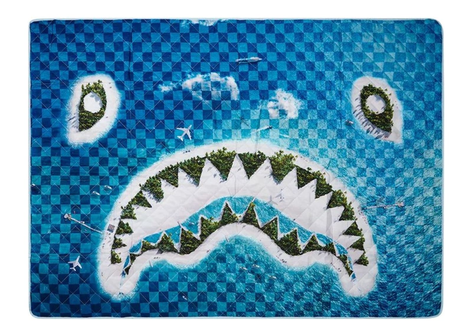 Sprayground Shark Island 305 Beach Throw Blue - görsel 7