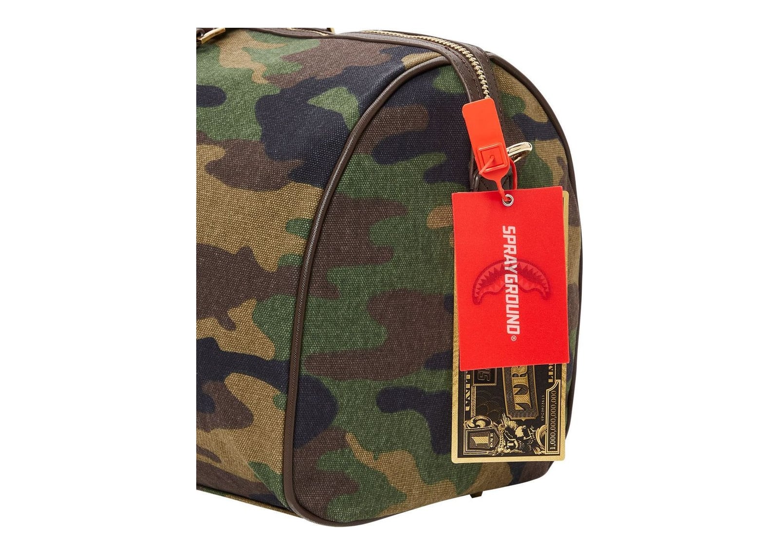 Sprayground Shark Shape Check Duffle Green - görsel 10