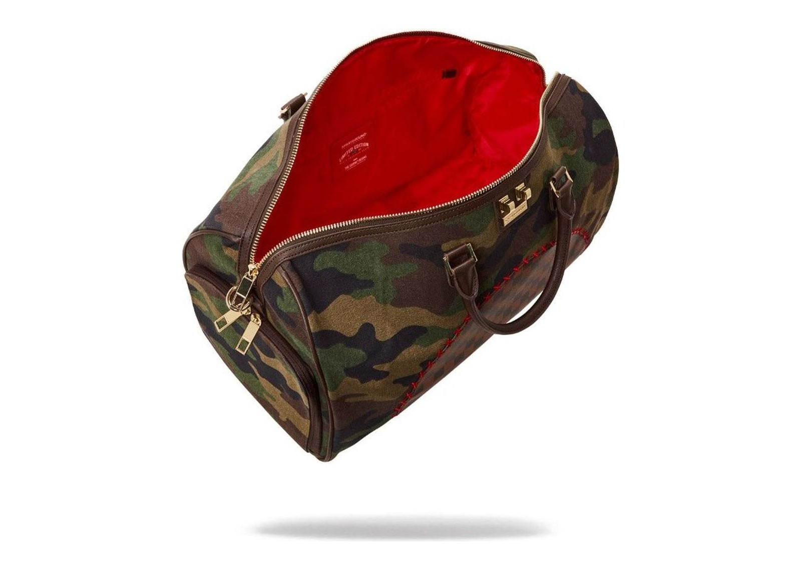 Sprayground Shark Shape Check Duffle Green - görsel 6