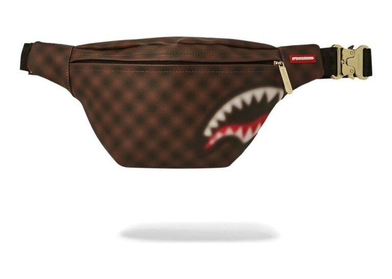 Sprayground Sharks In Paris Blur Savvy Crossbody Brown