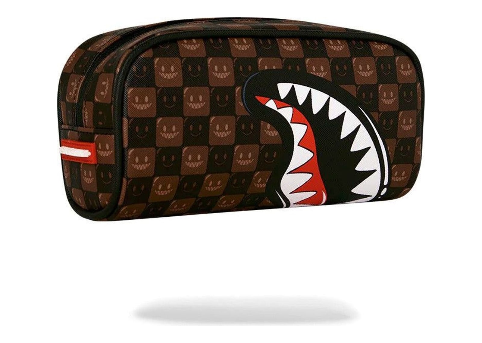 Sprayground Sharks In Paris WTF Bubble Brown Check Pouch Brown - görsel 3