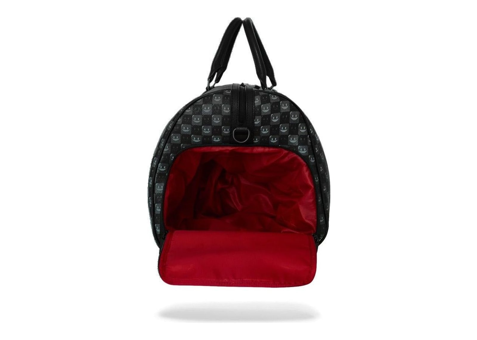 Sprayground Sharks In Paris WTF Bubbly Black Check Duffle Black - görsel 7