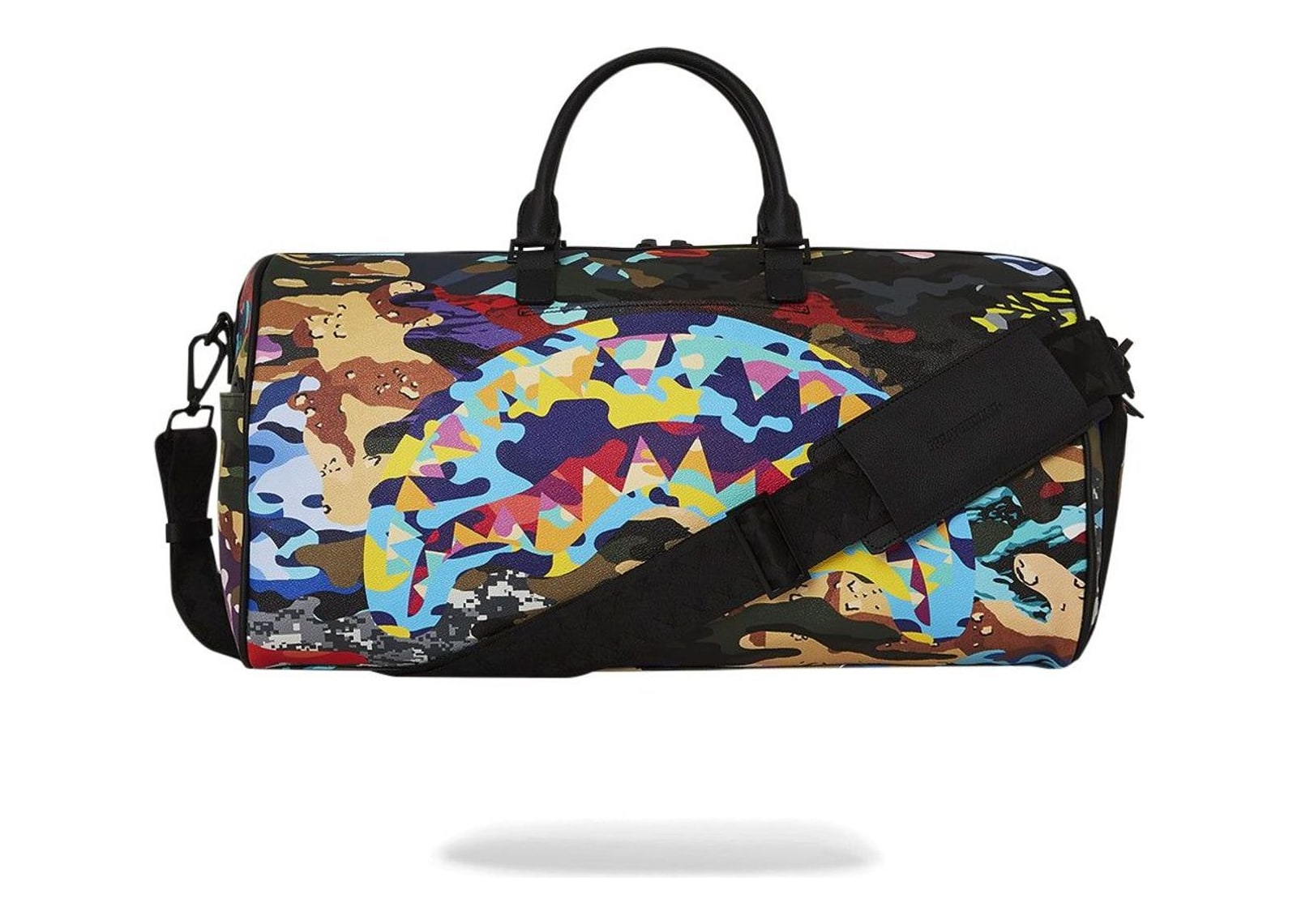Sprayground Sliced And Diced Camo Duffle Blue - görsel 4