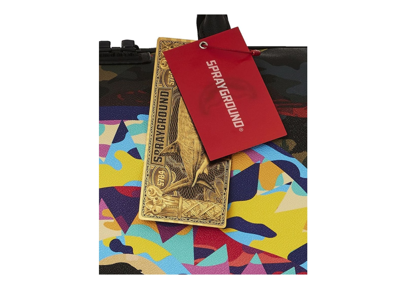 Sprayground Sliced And Diced Camo Duffle Blue - görsel 9