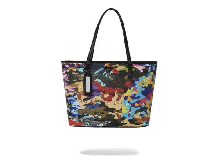 Sprayground Sliced And Diced Camo Tote Blue