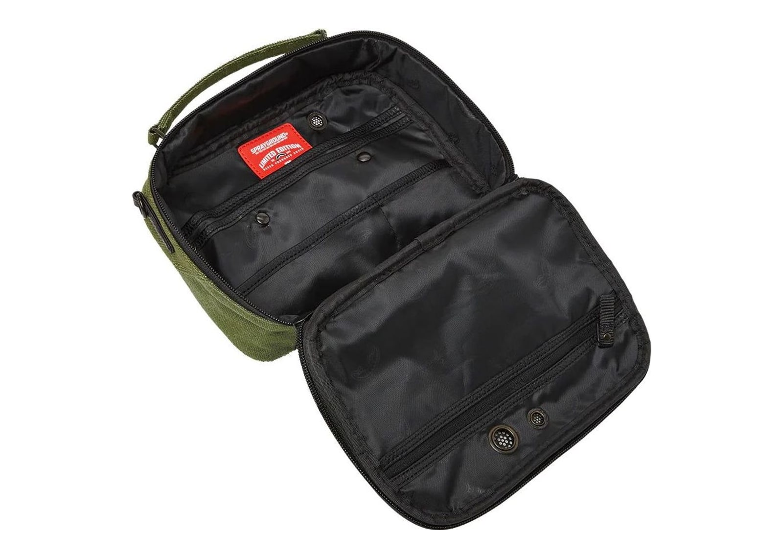 Sprayground Special Ops Mach 10 Brick Messenger Bag Green - görsel 11