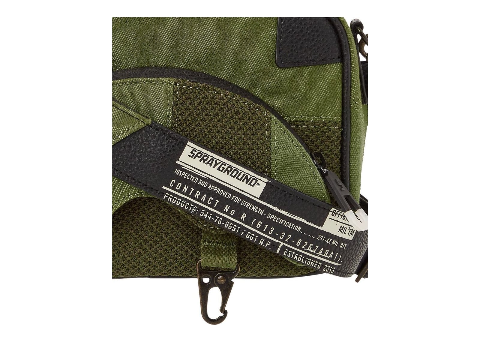 Sprayground Special Ops Mach 10 Brick Messenger Bag Green - görsel 12