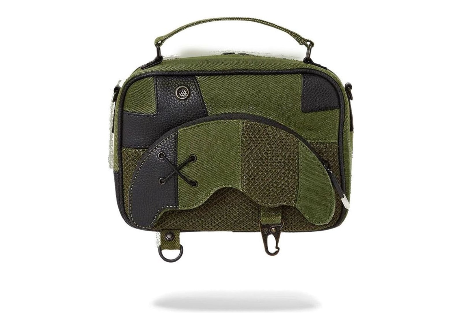 Sprayground Special Ops Mach 10 Brick Messenger Bag Green - görsel 9