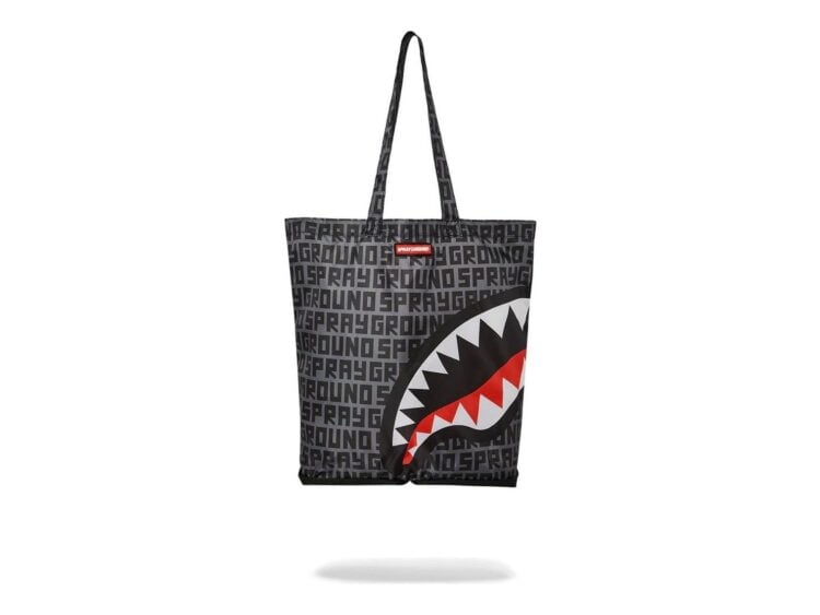 Sprayground Split Infinity Check Packable Grey