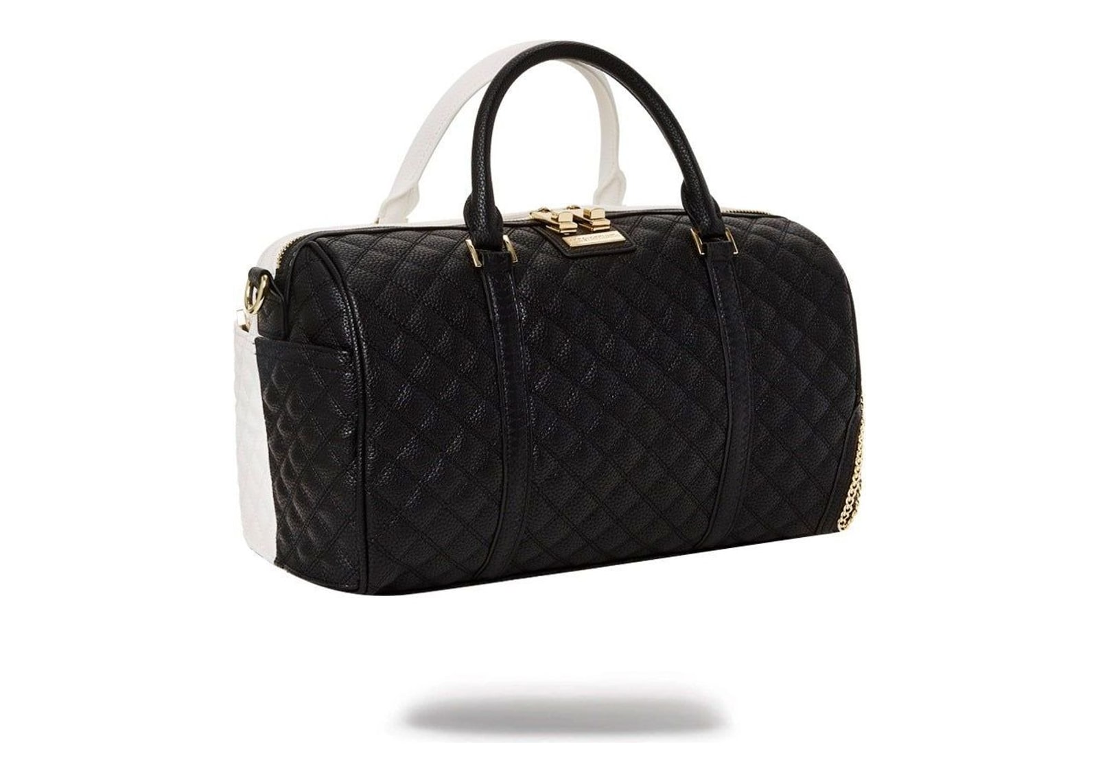 Sprayground Split Quilt Shark Mini Duffle Black - görsel 3