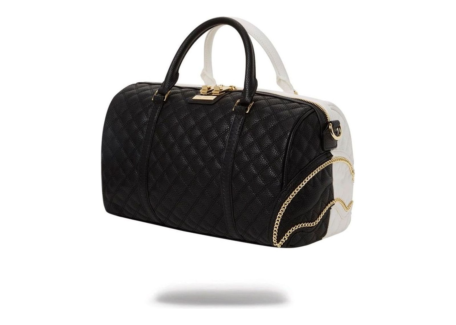 Sprayground Split Quilt Shark Mini Duffle Black - görsel 4
