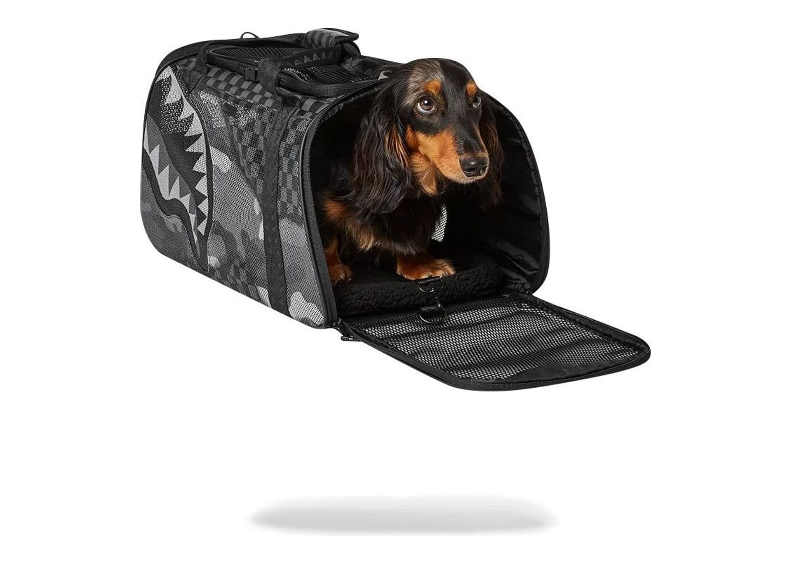 Sprayground Split Up Camo Tear Large Pet Carrier Black - görsel 10