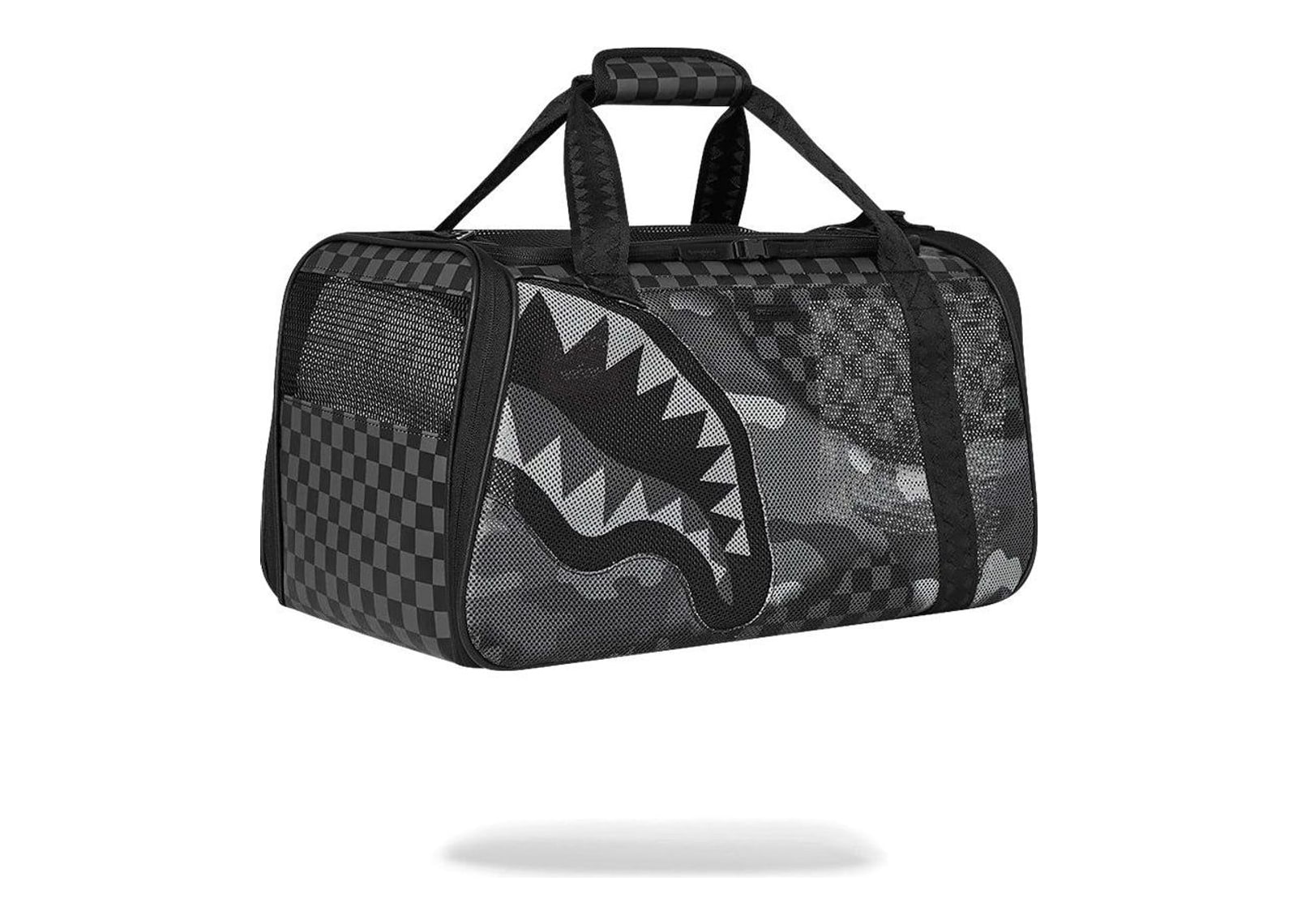 Sprayground Split Up Camo Tear Large Pet Carrier Black - görsel 3