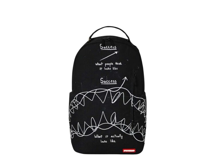 Sprayground Success Scribble Shark Is Imminent (DLXSR) Backpack Black/White