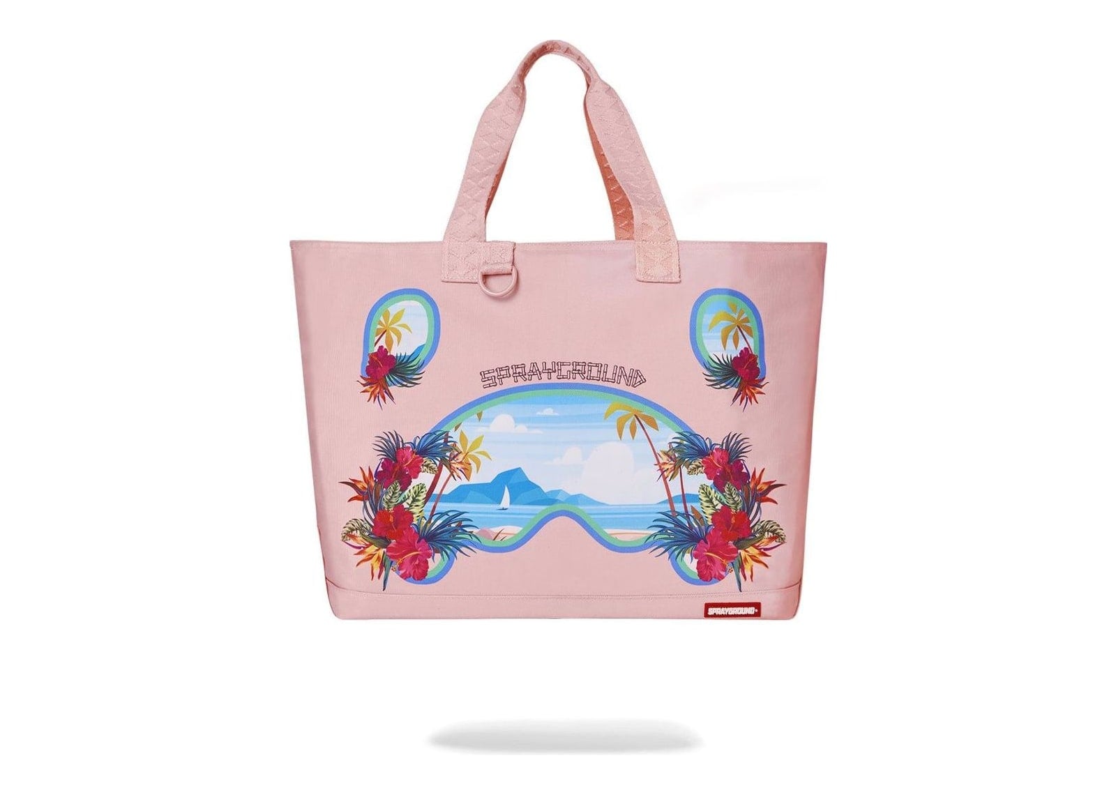 Sprayground Tropical Shark Tote Pink