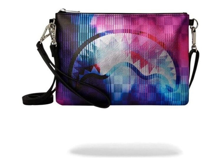 Sprayground Tye Check Pochette Purple