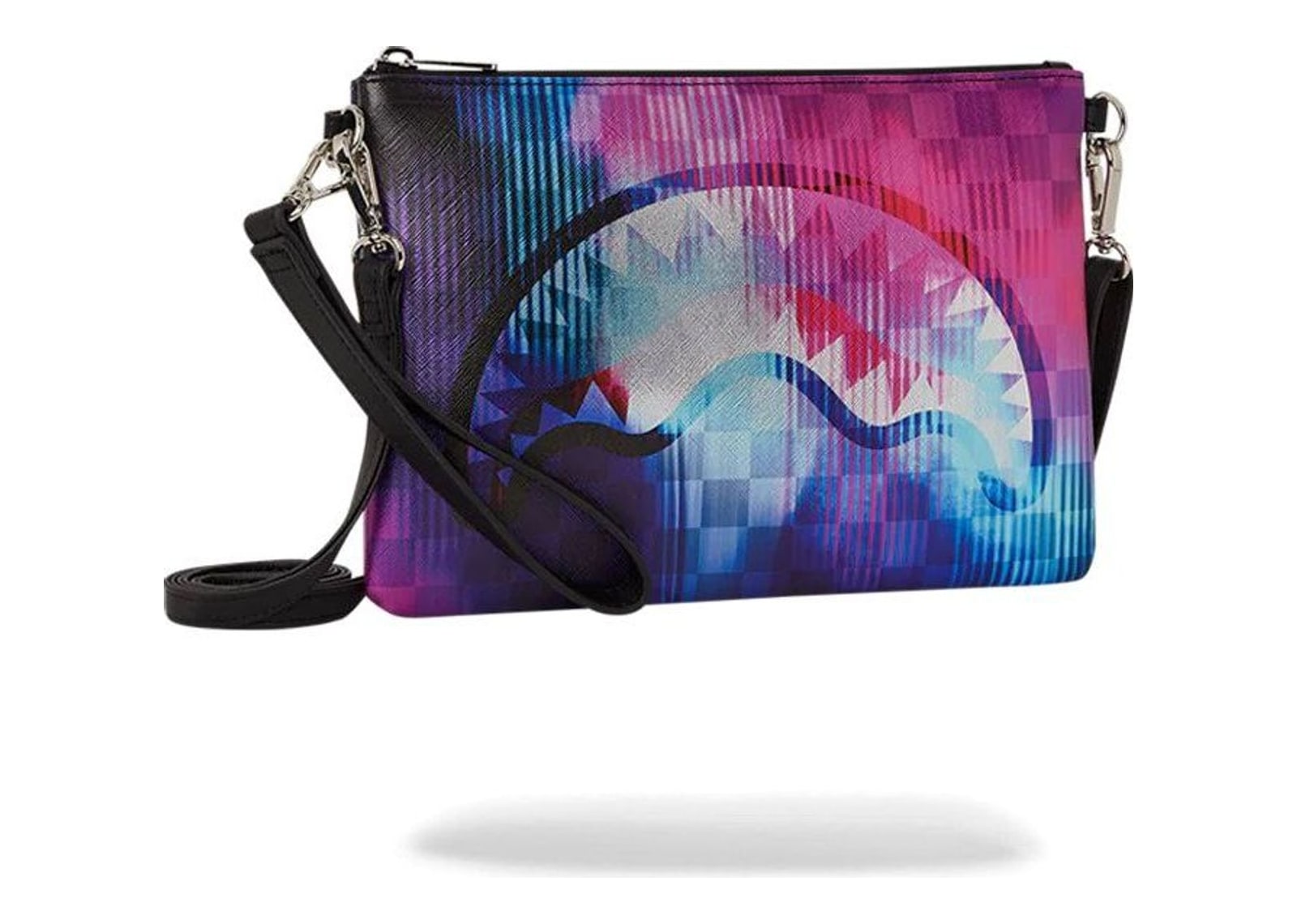 Sprayground Tye Check Pochette Purple - görsel 3