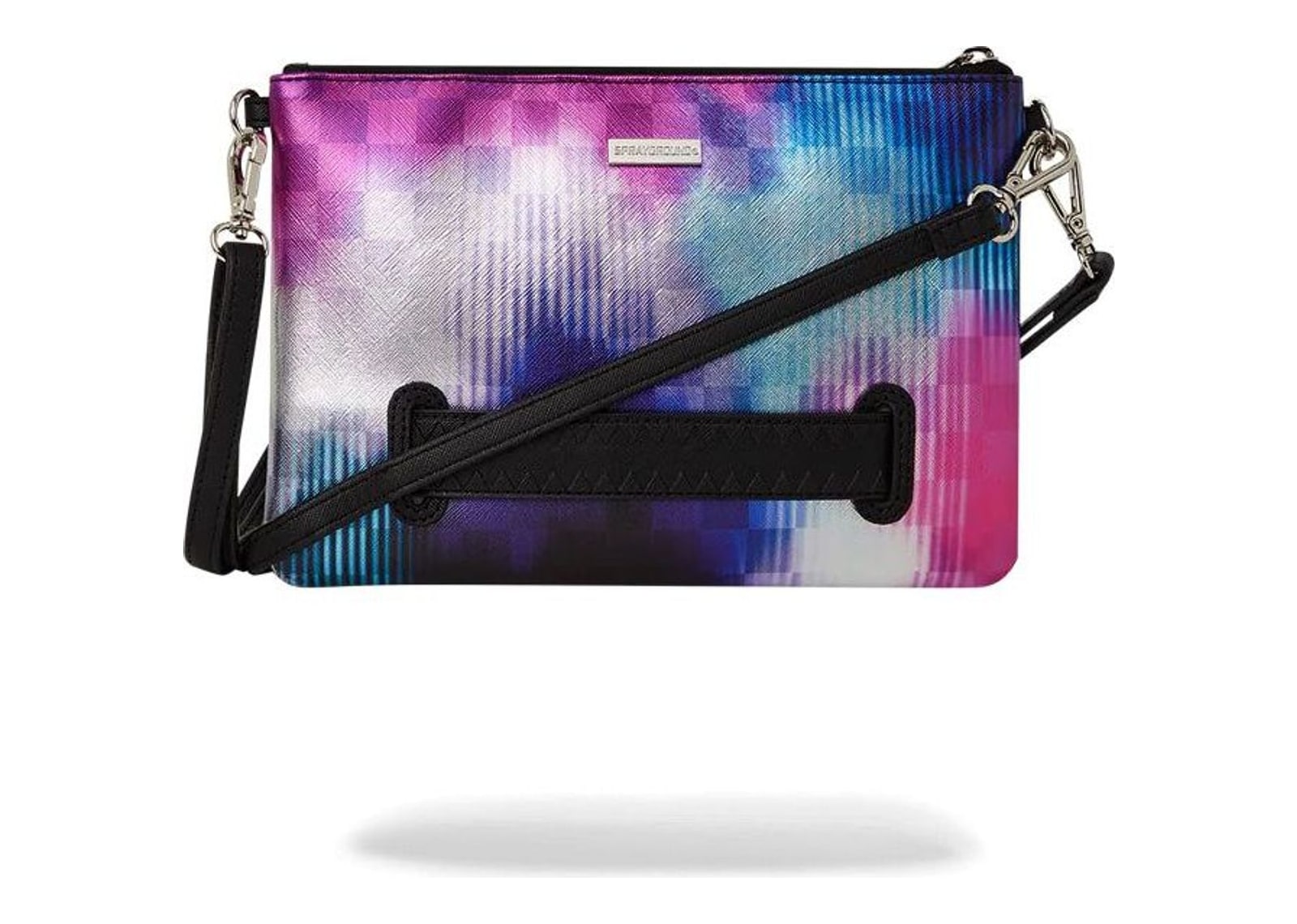 Sprayground Tye Check Pochette Purple - görsel 4