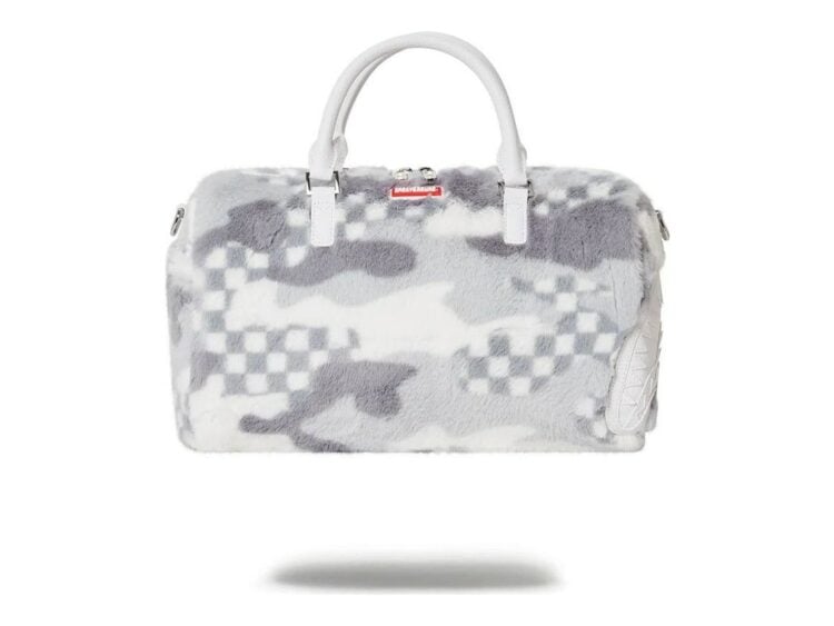 Sprayground White 3AM Fur Mini Duffle White