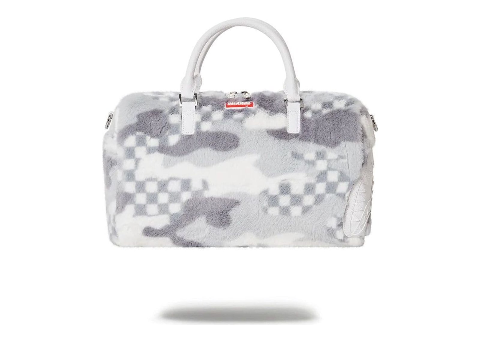 Sprayground White 3AM Fur Mini Duffle White