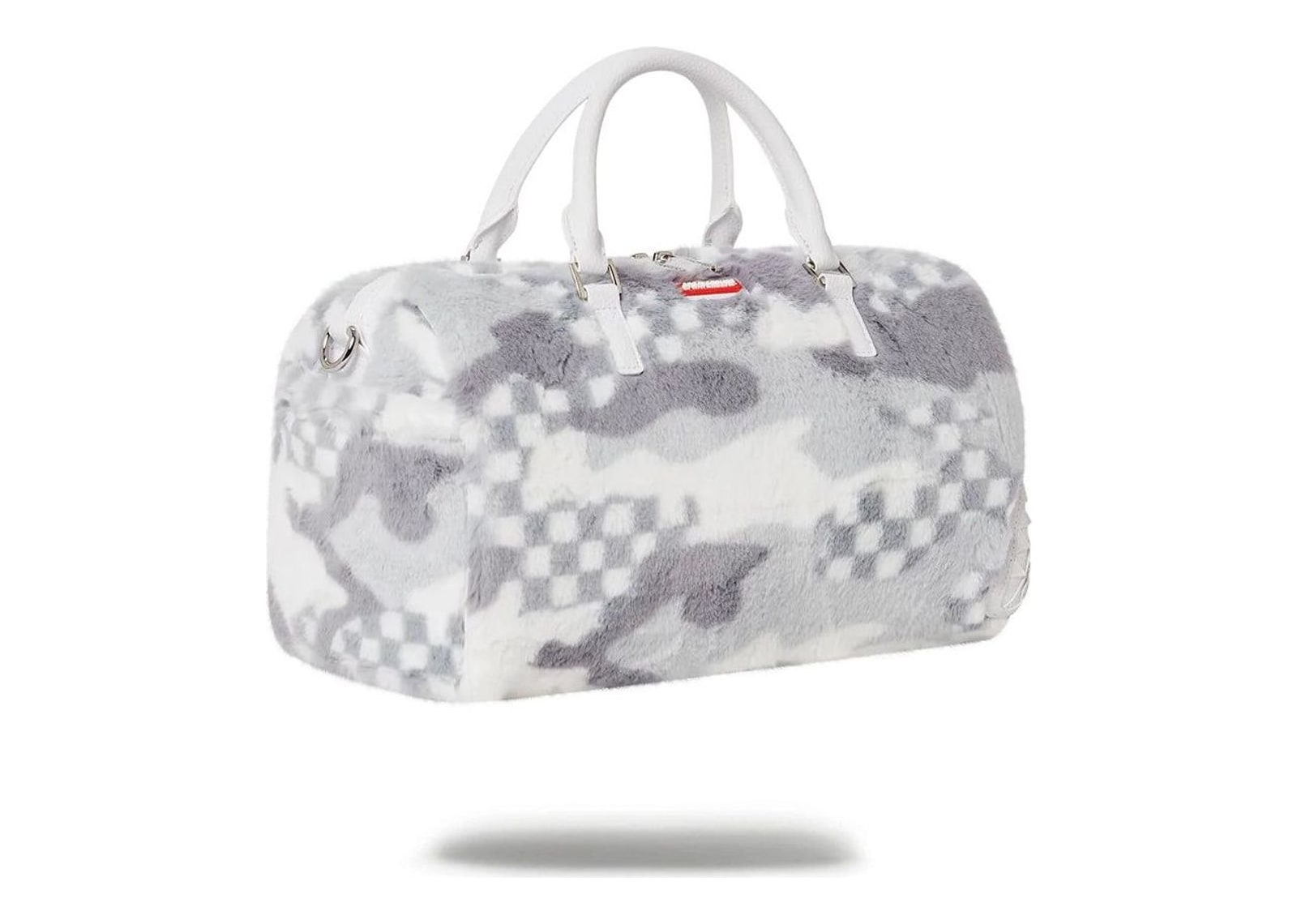 Sprayground White 3AM Fur Mini Duffle White - görsel 3