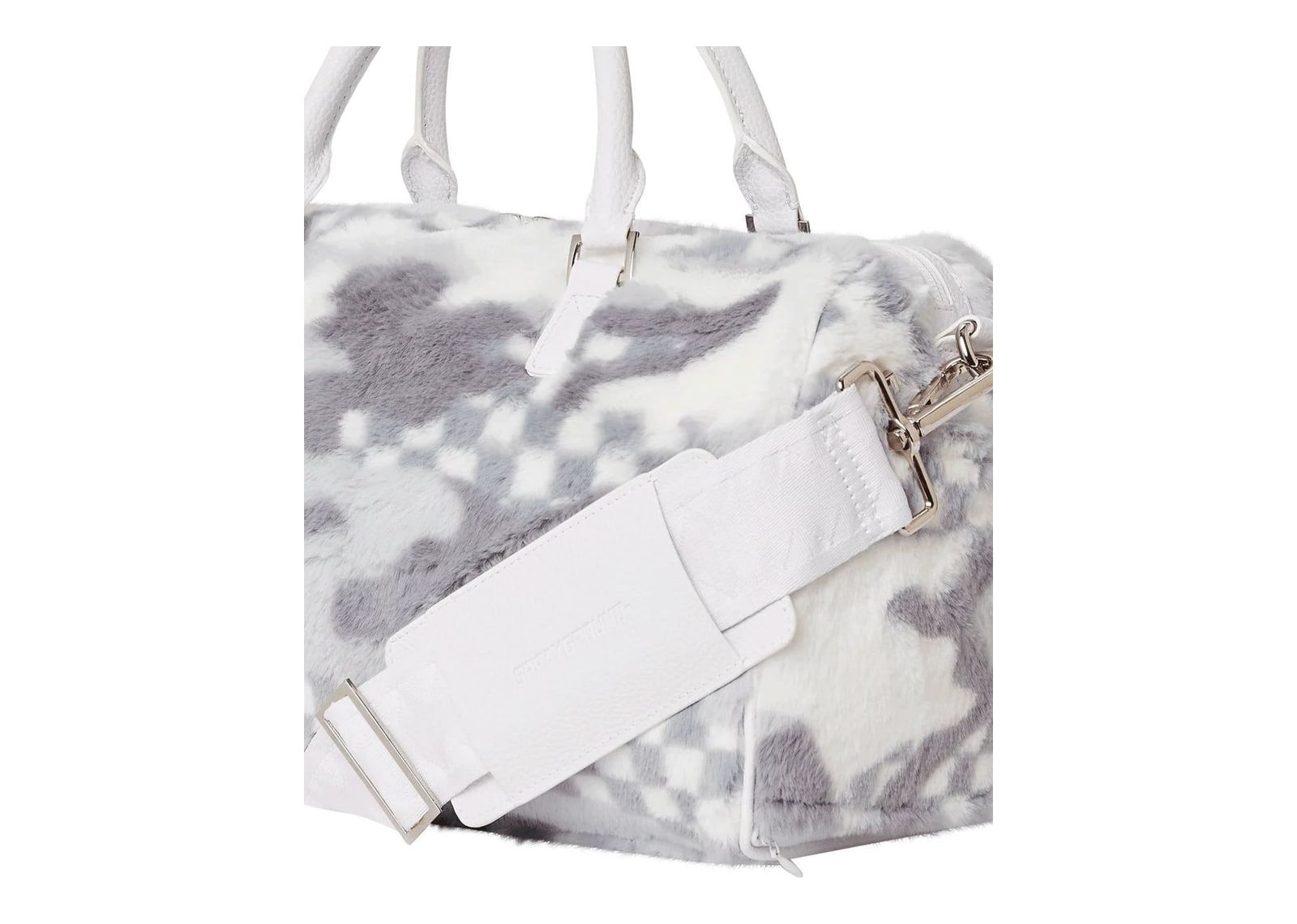 Sprayground White 3AM Fur Mini Duffle White - görsel 7