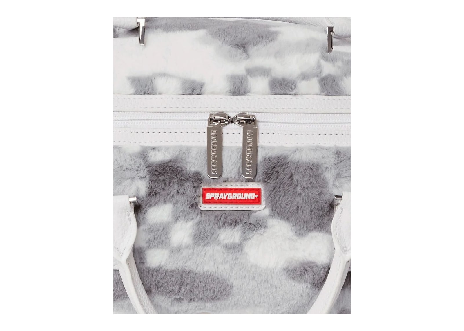 Sprayground White 3AM Fur Mini Duffle White - görsel 8