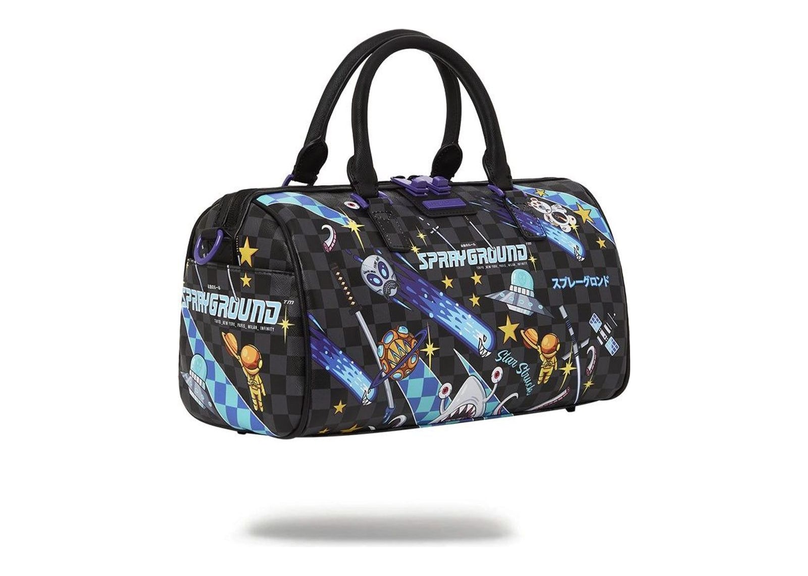 Sprayground WTF Alien Invasion Mini Duffle Black - görsel 3