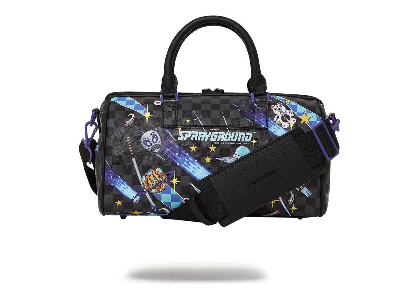 Sprayground WTF Alien Invasion Mini Duffle Black - görsel 4