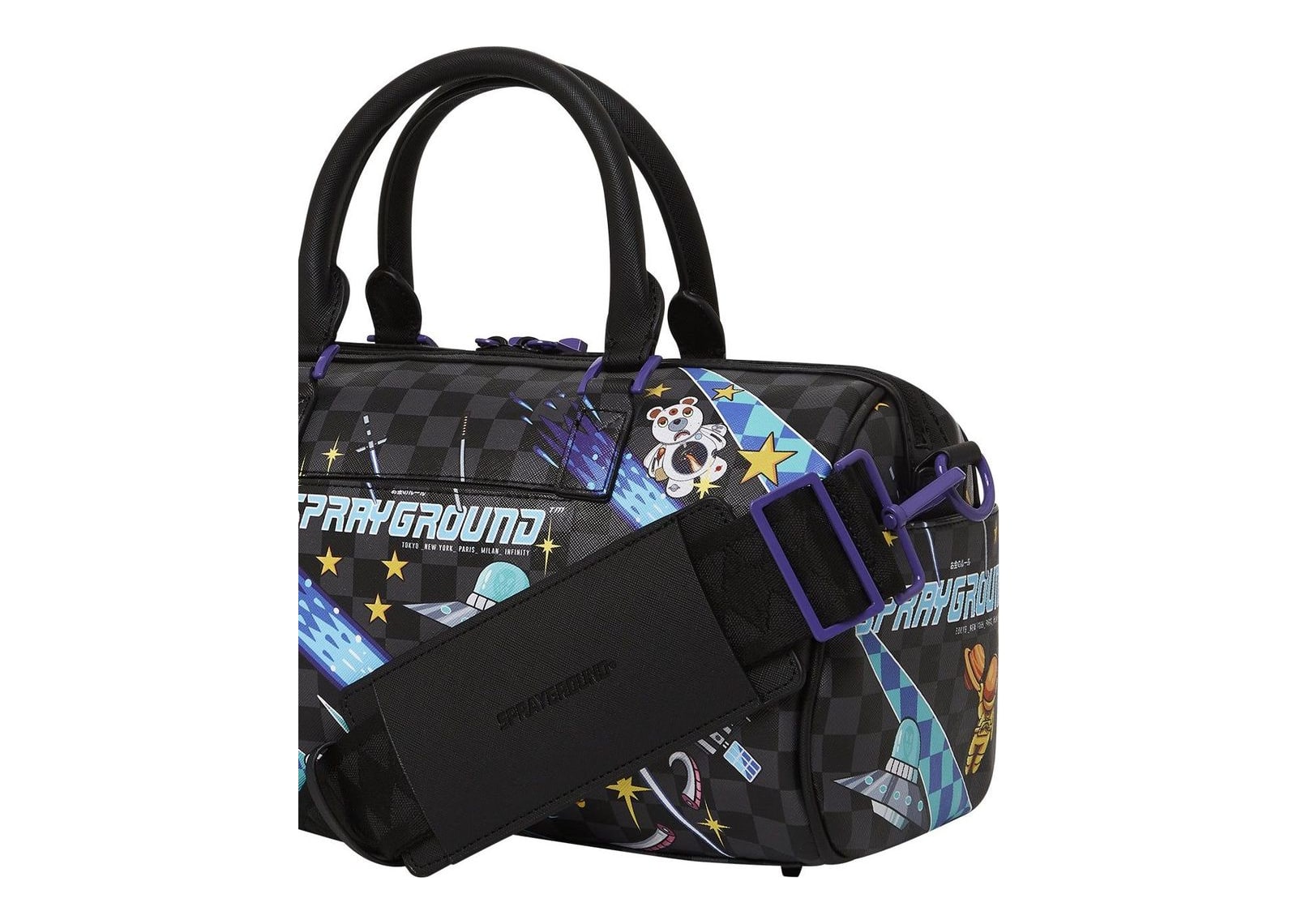 Sprayground WTF Alien Invasion Mini Duffle Black - görsel 5