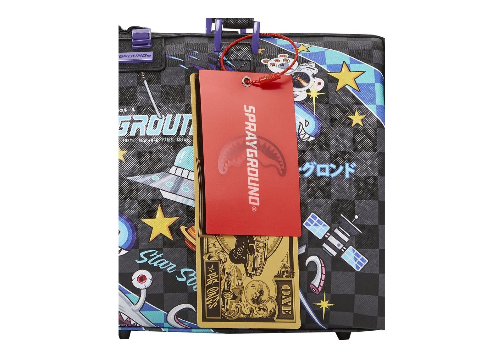 Sprayground WTF Alien Invasion Mini Duffle Black - görsel 8