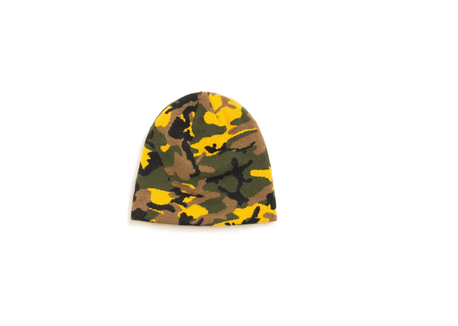Stussy Basic Camo Knit Skullcap Yellow Camo - görsel 2