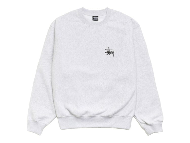Stussy Basic Stussy Crew Ash Heather