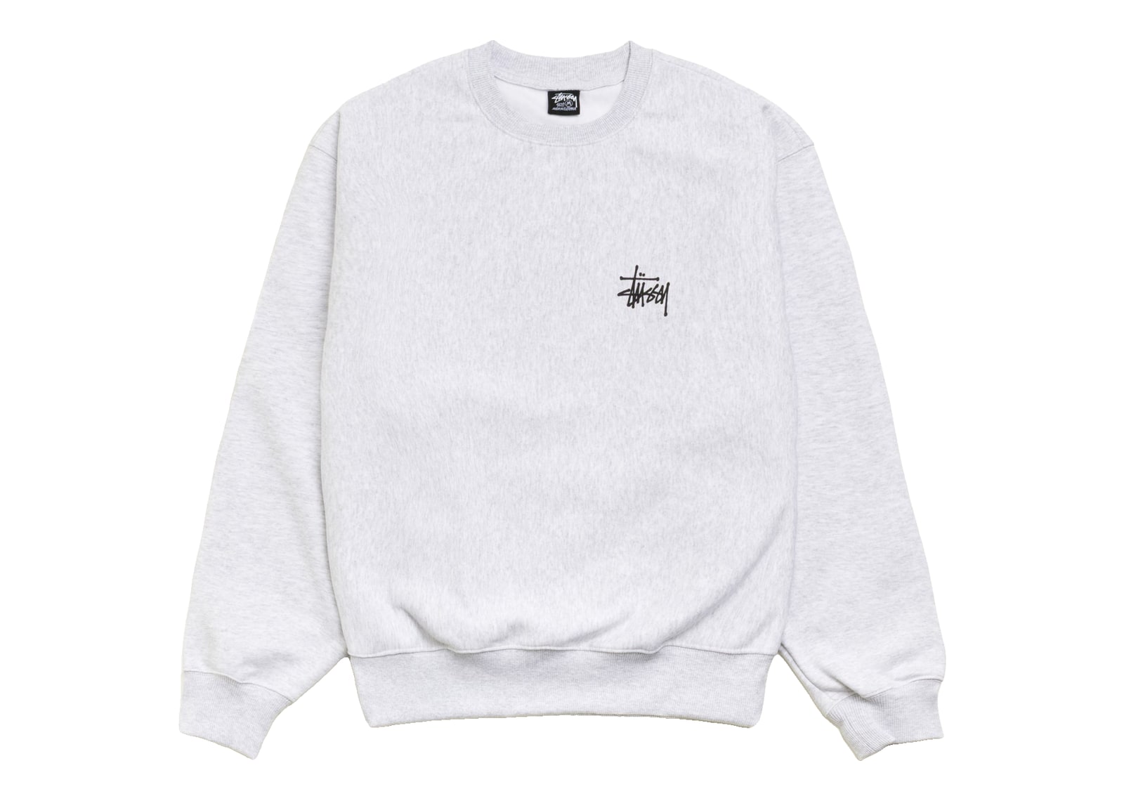 Stussy Basic Stussy Crew Ash Heather