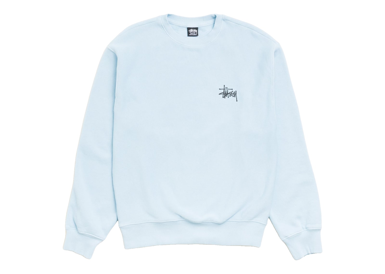 Stussy Basic Stussy Crew Garment Dyed Sky Blue