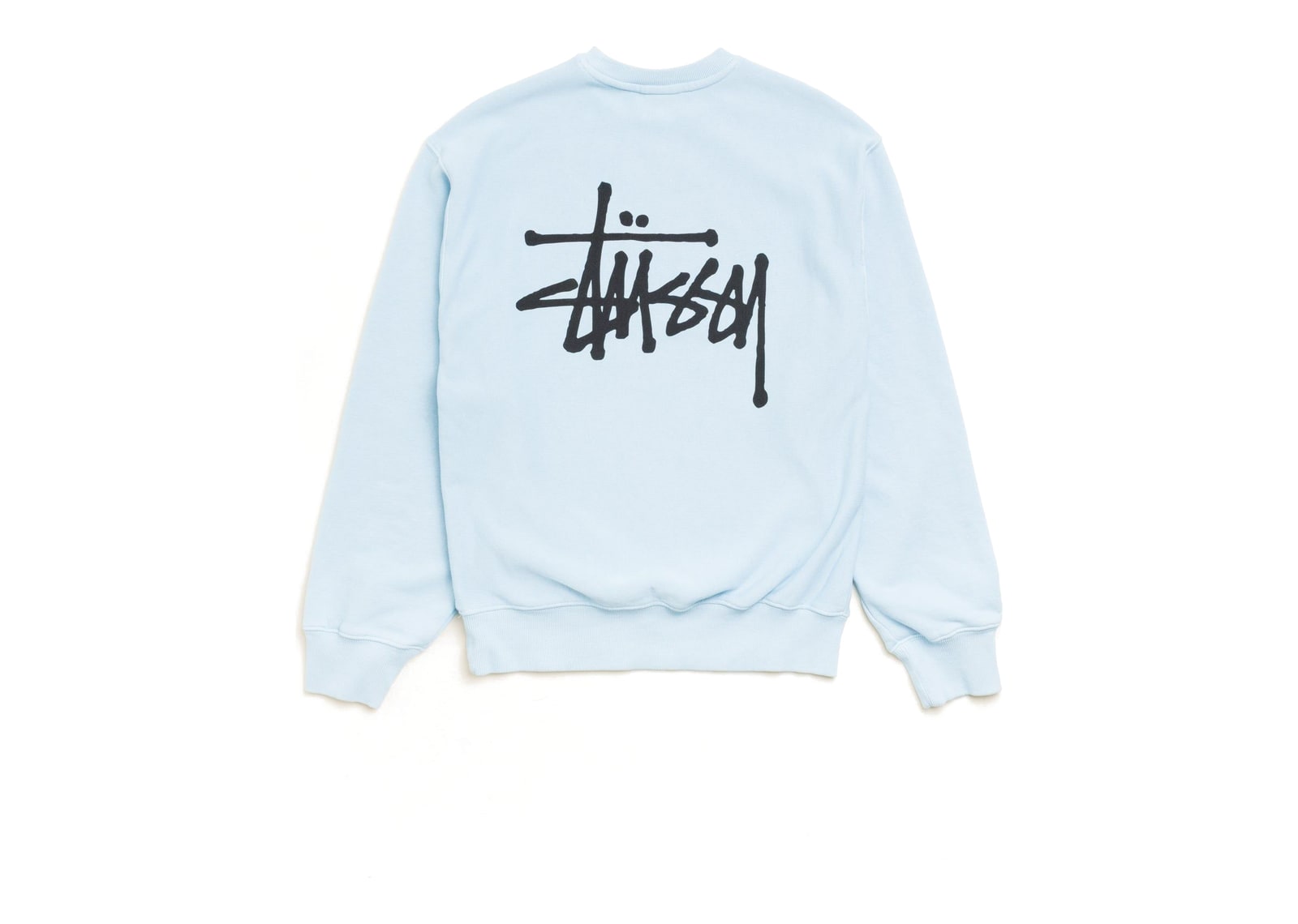 Stussy Basic Stussy Crew Garment Dyed Sky Blue - görsel 2