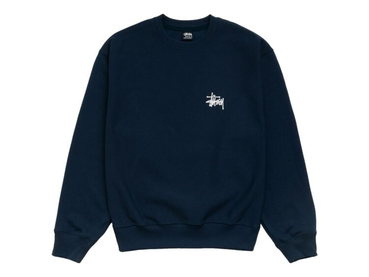 Stussy Basic Stussy Crew Navy