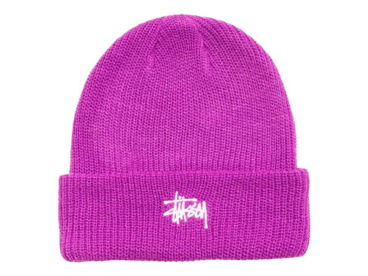 Stussy Basic Stussy Cuff Beanie Violet