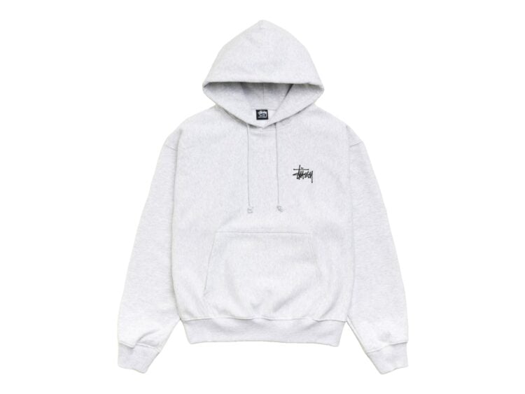Stussy Basic Stussy Hoodie Ash Heather