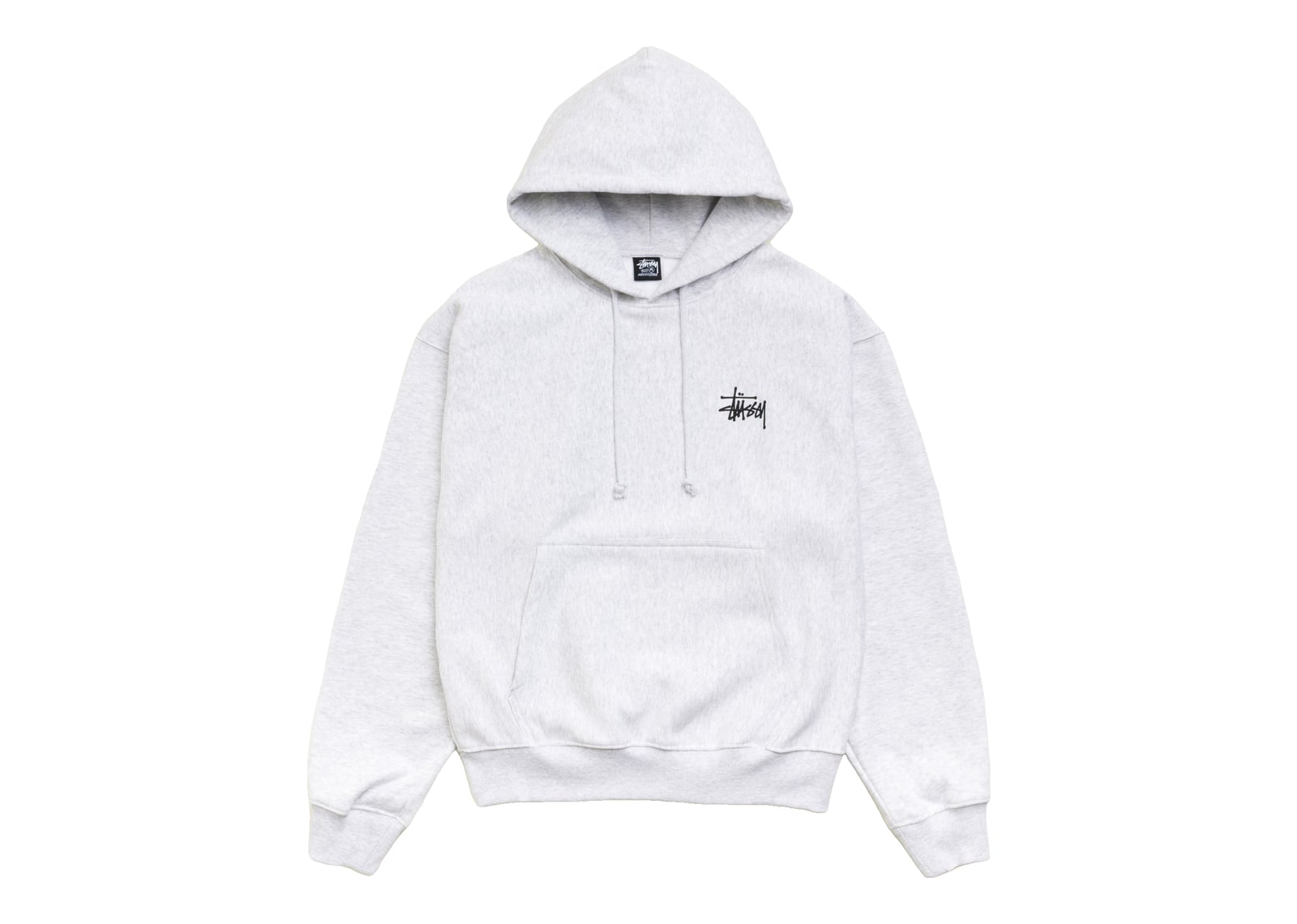 Stussy Basic Stussy Hoodie Ash Heather