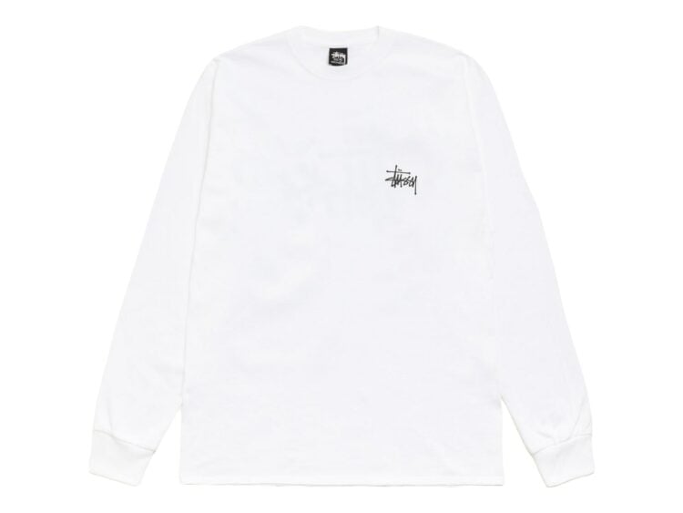 Stussy Basic Stussy LS Tee White