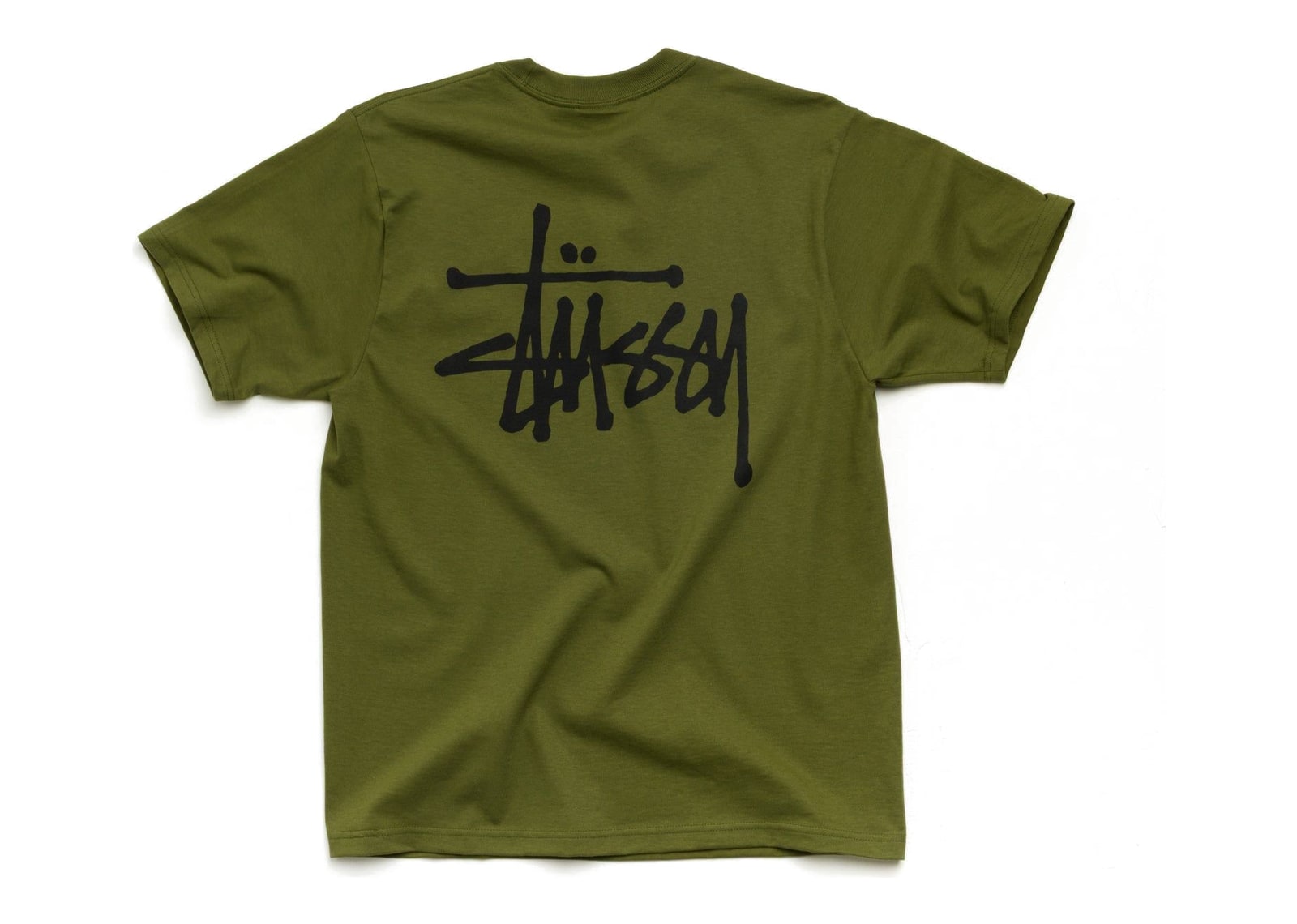 Stussy Basic Stussy Tee Olive - görsel 2