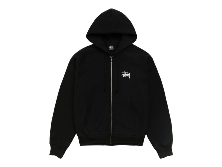 Stussy Basic Stussy Zip Hoodie Black