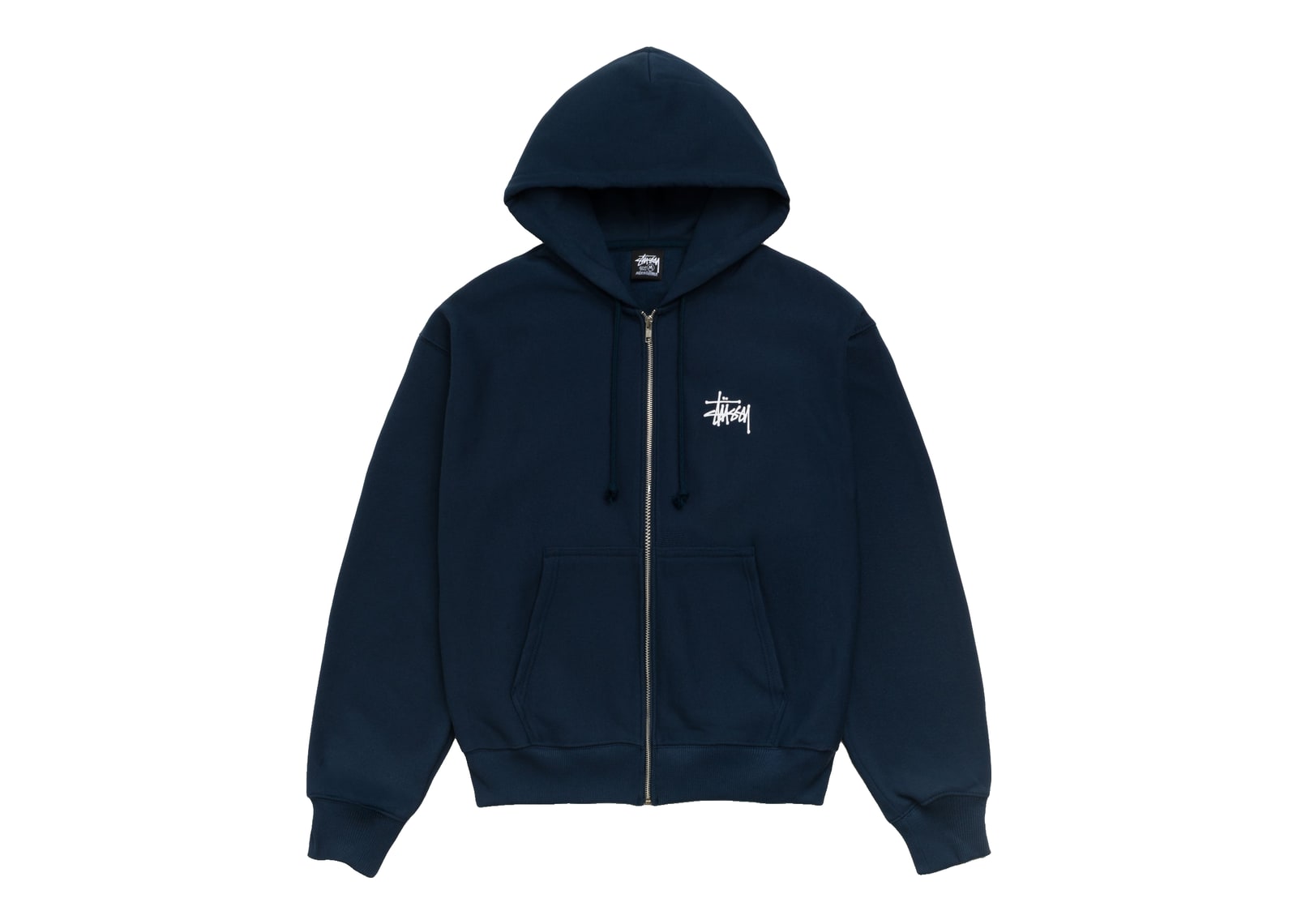 Stussy Basic Stussy Zip Hoodie Navy