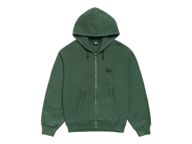 Stussy Basic Stussy Zip Hoodie Pine