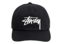 Stussy Big Stock Snapback Cap Shadow Black