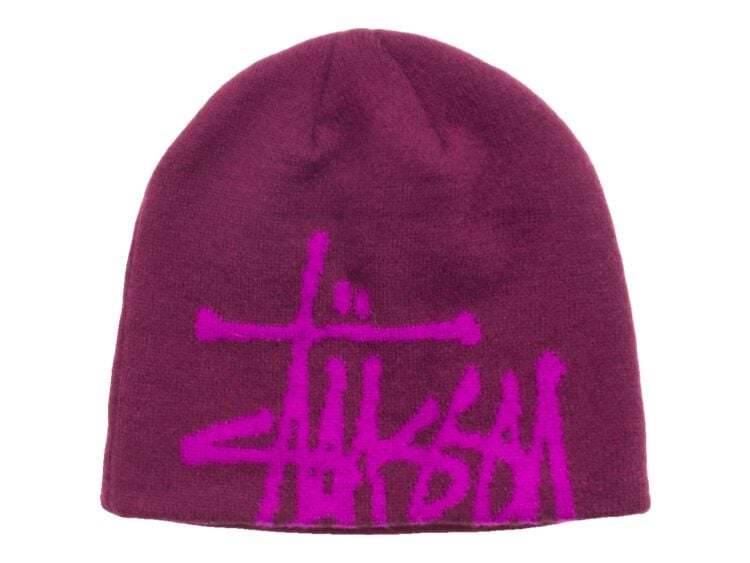 Stussy Brushed Out Basic Skullcap Plum