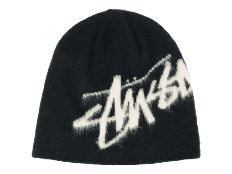 Stussy Brushed Out Stock Skullcap Black