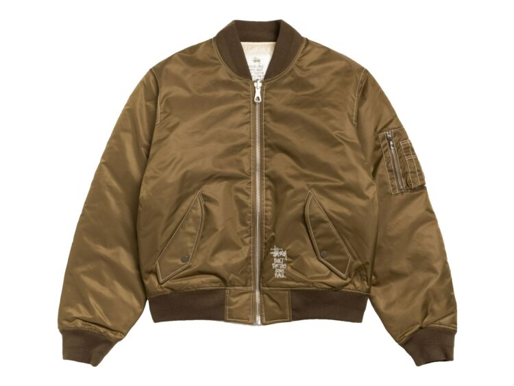 Stussy Built Reversible Bomber Jacket Brown