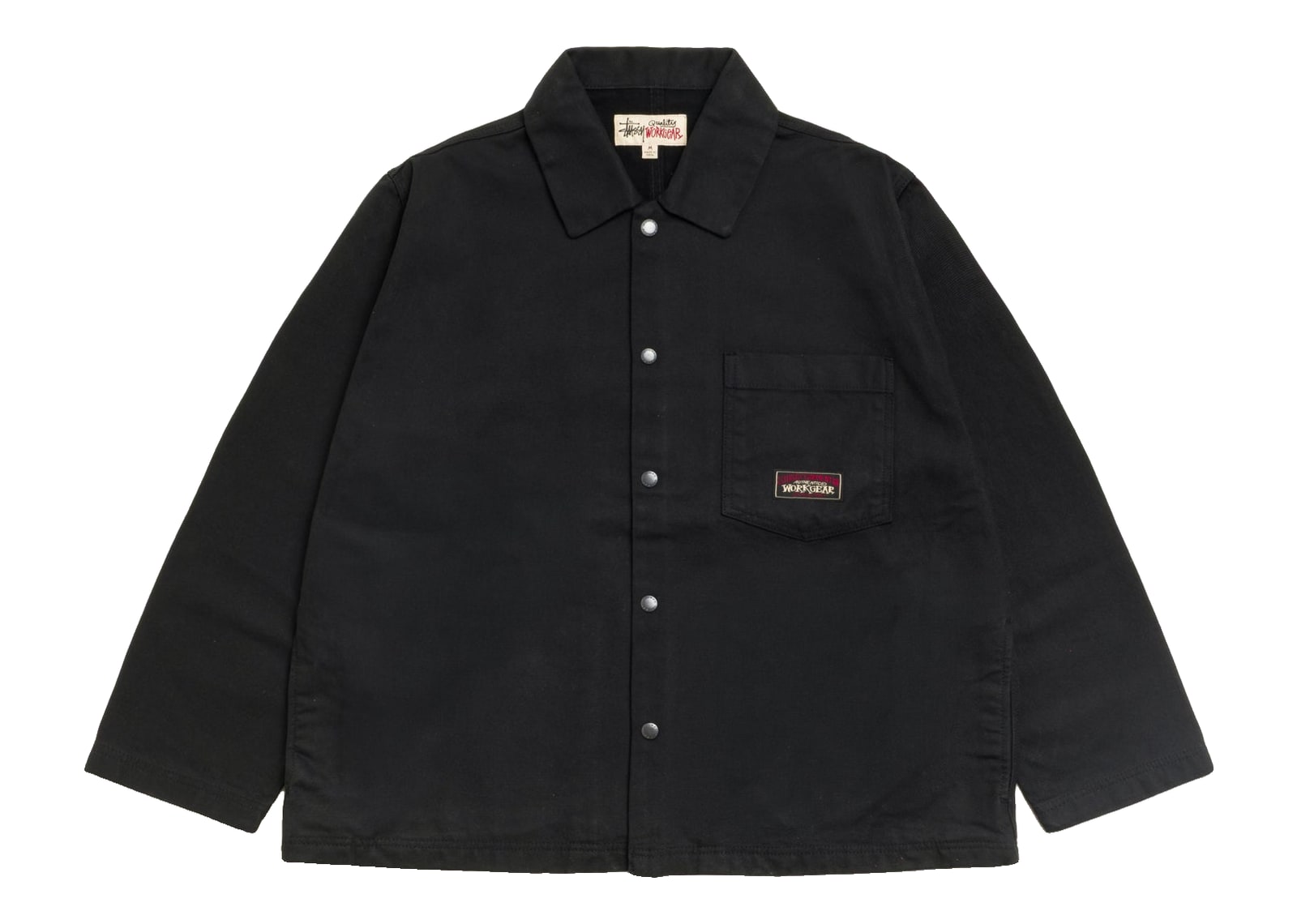 Stussy Canvas Work Overshirt Black